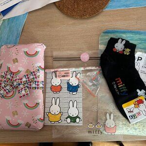 MIFFY-NWT Large Blue Character Vinyl Tote